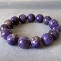 【超大玉・一点物 14mm】チャロアイト 天然石ブレスレット