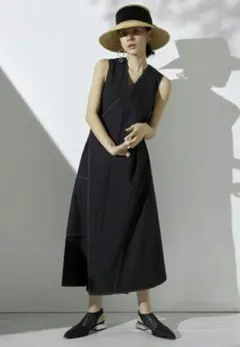 【2way】アンスリード ロングワンピース ステッチ ロングジレ　UN3D.