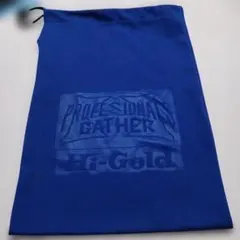 Hi-Gold 巾着袋 ブルー 約42cm×約28cm