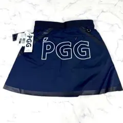 新品タグ付 PGG パーリーゲイツ ゴルフ スカート 紺 テクノストレッチ 撥水