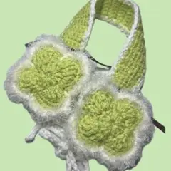 イヤーマフ/四つ葉のクローバー/y2k/ウィッシュコア/ハンドメイド/即購入可/