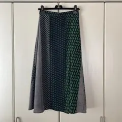 美品☆UNITED ARROWS☆マルチプリントラップスカート☆