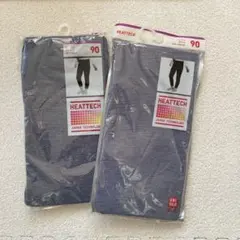 2セット　UNIQLO HEATTECH キッズタイツ 90サイズ グレー