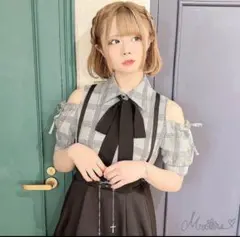MARS 肩あきチェックブラウス マーズのサムネイル