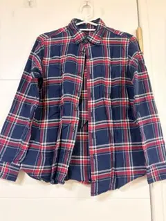 UNIQLO キッズ 長袖シャツ 150cm チェック柄