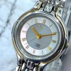 美品　稼働品　SEIKO　エクシード　エコドライブ　ソーラー　シェル　腕時計