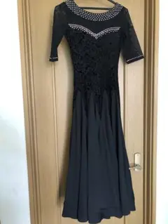 社交ダンス　ワンピース黒