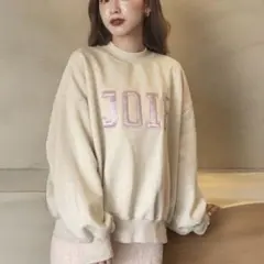 nugu CANNIE JOIEモックネックボリュームラインスウェットシャツ