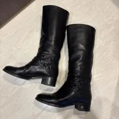 シャネル⭐︎ロングブーツ⭐︎レザー　ブラック&シルバー　37 楽天市場】シャネル（丈（ブーツ）ロング）（靴）の通販