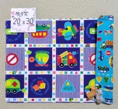 2:乗り物柄♪リバーシブルランチョンマット（小サイズ）☆ハンドメイド☆