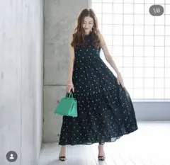 未使用】【完売品】 JENNE フロッキードット 大人エアリー ワンピース