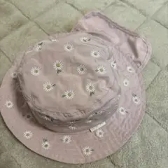 petit main 花柄刺繍 帽子 サイズ54