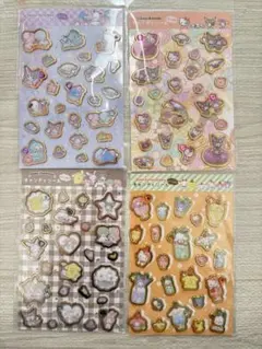 サンリオキャラクターズ　キャンディーシール　ストーン付き　4枚セット