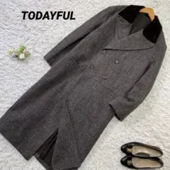 TODAYFUL ダブルカラーツイードコート TODAYFUL（トゥデイフル）の「ダブルカラーツイードコート（ステン