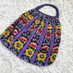 【美品】FEILER フェイラー　ハンドバッグ　花柄　総柄　日本製
