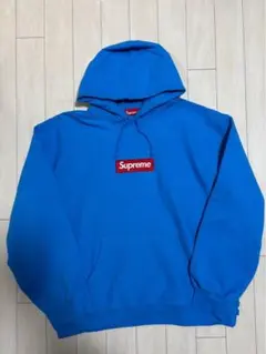 【新品未使用】Supreme Box Logoスエットパーカー Cyan XXL