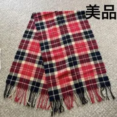男女兼用チェックマフラーWEGO美品