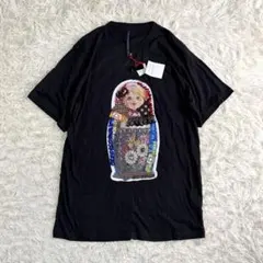 【未使用品】sunao kuwahara マトリョーシカ Tシャツ ブラックのサムネイル