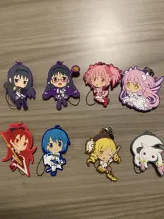 魔法少女まどか⭐︎マギカ 一番くじ ラバーストラップ 未開封 7点