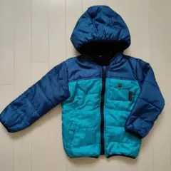 キッズ フリース内蔵 フード付きコート 110cm