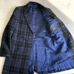 【超高級】三越伊勢丹 NOUMI 野海 こだわり日本製フランネルチェスターコート