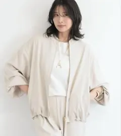 BARNYARDSTORM ダブルクロスブルゾン アイボリー