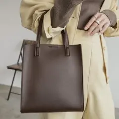 BONLECILL 2wayスクエアショルダーバッグ ブラウン