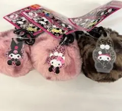 サンリオキャラクターズ ギャルらび♡ファーキーホルダーチャーム3点セット