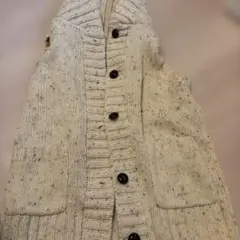 Apparel Made ニットベスト ネップ素材