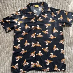 ディズニー ティガー 総柄シャツ 半袖くまのプーさん Disney キャラクター