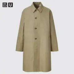 美品】UNIQLO Uステンカラーコート2021年442167 32 BEIGE