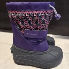 Columbia キッズブーツ 紫 10/11