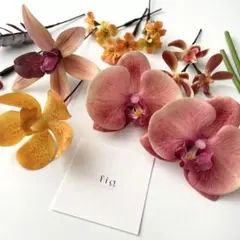 terracotta-Lヘッドパーツ　アーティフィシャルフラワー　ヘッドドレス