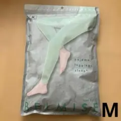 【新品未使用】ベルミス　ふわもこレギンス Mサイズ ライムグリーンのサムネイル