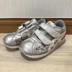 値下げ！ASICS ミッキーマウス スニーカー シルバー　17㎝