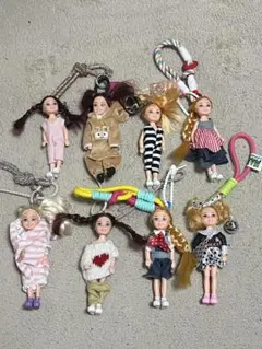新品 韓国大人気 バービードール　バッグチャーム　キーホルダー 流行 8体