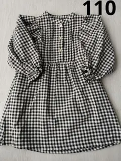 美品　チェック柄　ワンピース 110cm　アプレレクール