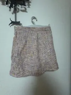 マルチカラーツイードタイトスカート