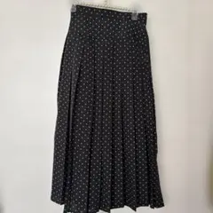 GU ブラック　プリント　プリーツミディスカート XS 新品