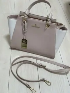 アンドシュエット ラメバイカラー2wayシンプルハンドバッグ