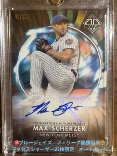 MAX SCHERZER サイン入りカード 09/23