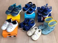 男の子　スニーカー　サンダル　長ぐつ　グラビス　ムーンスター　ホーキンス　7点