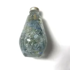 ハーバリウムボトル 青い花