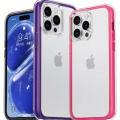 CASEKOO iPhone 14 Pro 用 ケース　ピンク