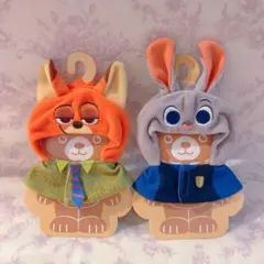 ディズニー　ズートピア　ニック　ジュディ　ユニベア　ぬいぐるみ　コスチューム　♡