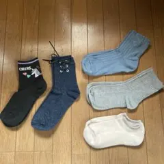 レディースソックス　5足セット(中古品含む)まとめ売り