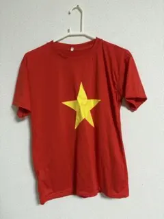 ベトナム 国旗デザイン Tシャツ レッド Mサイズ