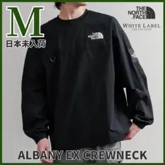 新品 ノースフェイス ALBANY EX CREWNECK ロンT 黒 M 韓国