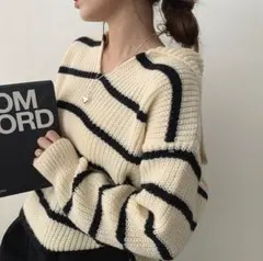 【最終値下げ】amood ボーダー ニット