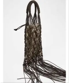 ZARAフリンジビーズバッグ